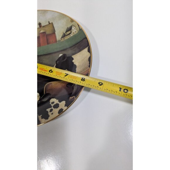 The American Folk Art Collection "The Gathering" Limited Edition Decorative Plat - Picture 3 of 9